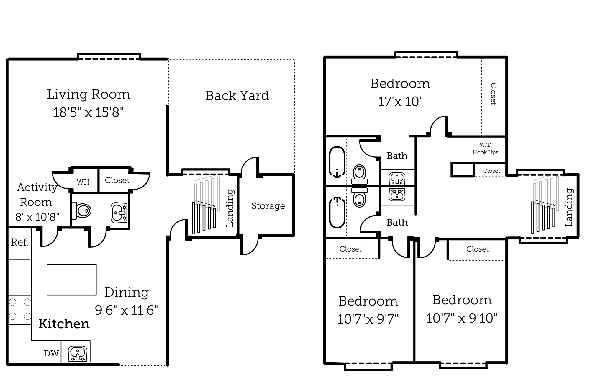 Floor Plans of Casitas Apartments in Davis, CA